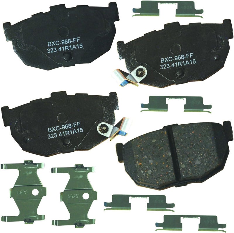 Bendix Premium SBC323 Ceramic Rear Brake Pads for Nissan Maxima 1990-1985, Stanza 1992-1990 - Image 1